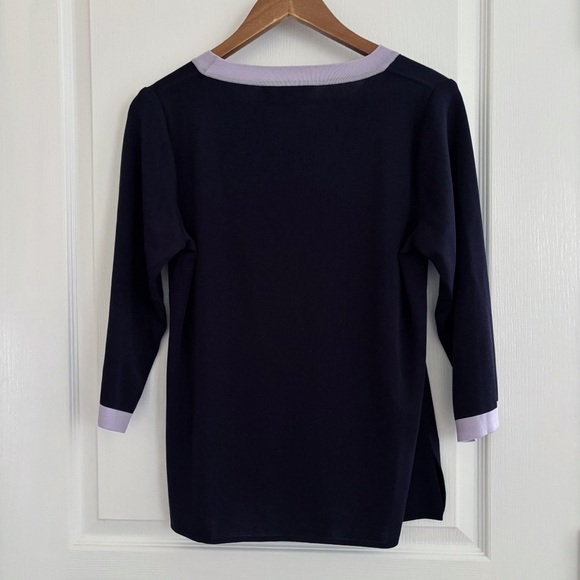 Misook Top Pullover Blue Lilac - Picture 4 of 7